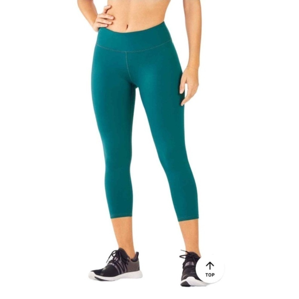 ❤️ FABLETICS Teal mid rise cropped Leggings Size L